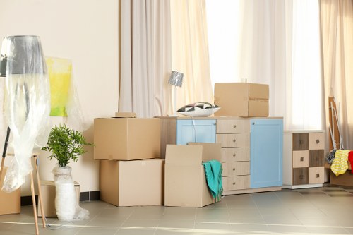 Removals van ready for a local move in Selhurst
