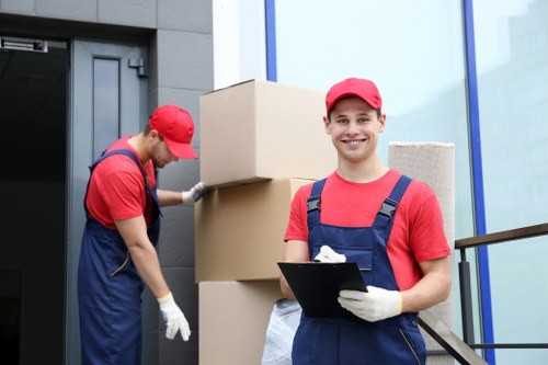 Man with van moving boxes and furniture in Selhurst