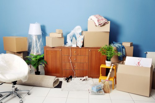 Local removal team loading items for a flat or house move in Selhurst