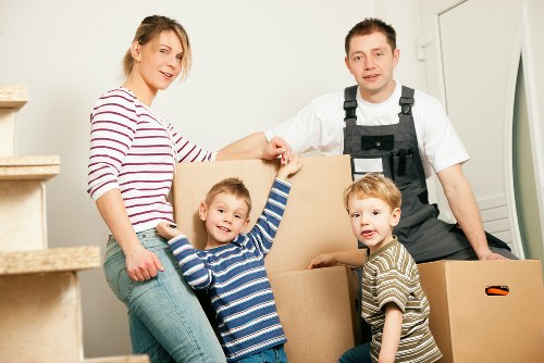 Removal team preparing a home move in Selhurst