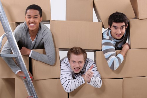 Business relocation setup and unpacking at a new office in Selhurst