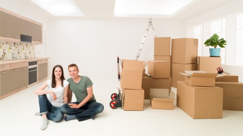 Movers handling office relocation access and loading in Selhurst